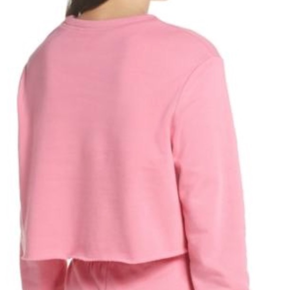 1 LEFT-NEW Pink “American Dream cropped sweatshirt - Picture 2 of 7